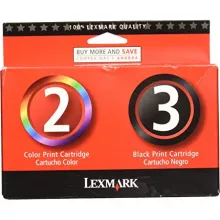 ~Brand New Original LEXMARK 18C1530 / 18C0190 #2 / #3 INK / INKJET Cartrdige Combo Pack Black Tri-Color